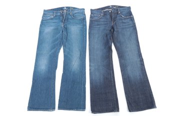 7 For All Mankind Men's  32w X  32l Jeans  Brett 2 Pairs
