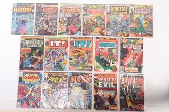 Lot Of 16 Comic Books Bronze Age Horror Books