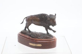 Rare Dave Hodges (1949) Lead Buffalo Bronze Ed # 13/50 - Big Horn Galleries