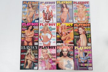 2001 Complete Year Run Of Playboy Magazines