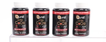 4 Bottles Of  Qunol Ultra CoQ10 100mg, 90 Count Soft Gels 3x Better Absorption EXP 02/2027
