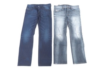 2 Pairs Of  Diesel Jeans Mens Safado 32x30