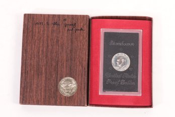 1973-s  Eisenhower United States Proof Dollar In Original Mint Sealed Display Case With Presentation Box