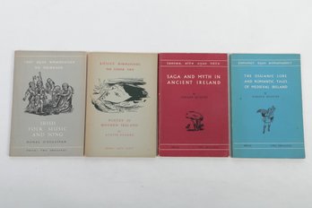 4 1950s BOOKLETS *IRISH MUSIC, D. O'SULLIVAN,* POETRY, A. CLARKE,* SAGA, MYTH, OSSIANIC LORE/ TALES, G. MURPHY
