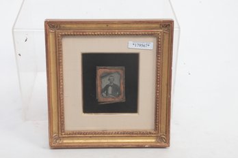 Early Antique Tintype Photo Framed