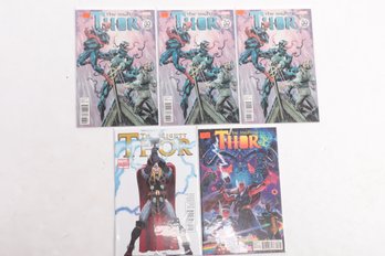 Lot Of 5 Marvel Thor Comic Books All Variants 706 6 8