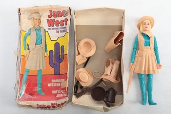 1960's Marx Jane West In Original Box With Accessories