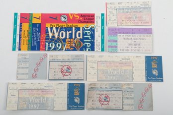 Baseball Ticket Stub Lot