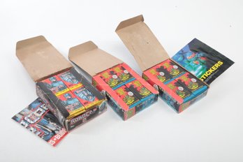 3 Boxes Of Vintage TOPPS Teenage Mutant Ninja Turtles Movie Cards Series 2 & RoboCop 2