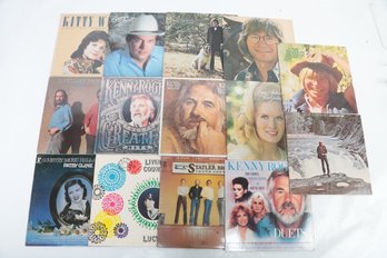 14 VTG Country/Folk Vinyl LPs: Patsy Cline, Kenny Rogers, Lucy Ann, Kitty Wells, John Denver