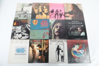 12 Mixed VTG Vinyl LPs: Blood Sweat & Tears, Fleetwood Mac, Steve Miller Band, Eric Clapton & More