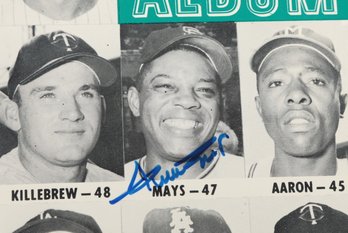 Willie Mays Autographed Magazine Wit C.O.A