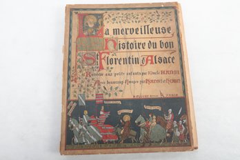 1925 Large Format French Children's Book 'La Merveilleuse'  Wonderful Chromotypograuvure Illustrations