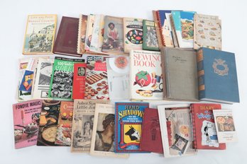 Grouping Of Pre-Owned Miscellaneous Books: Sewing, Bartender Guide, Etc.