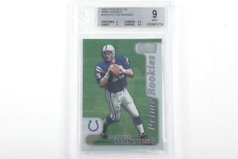 1998 Stadium Club Payton Manning Prime Rookies #PR10 - Graded 9 MINT