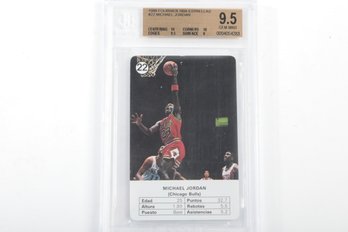 1988 Fournier NBA Estrellas Michael Jordan #22 Graded 9.5 GEM Mint