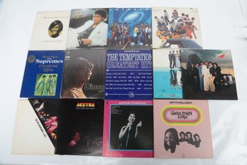 13 Vintage Vinyl LPs: Aretha Franklin, Gladys Knight & The Pips, Dione Warwick, Michael Jackson & More!!