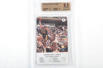 1988 Fournier NBA Estrellas Kareem Abdul Jabbar Graded 9.5 GEM Mint