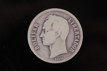 1936  Venezuela Silver 10 Lei