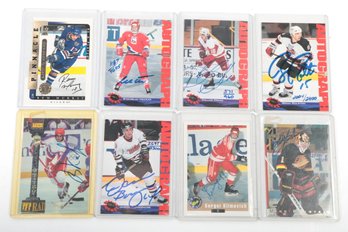 8 Authenticated Hockey Cards From Multiple Vendors