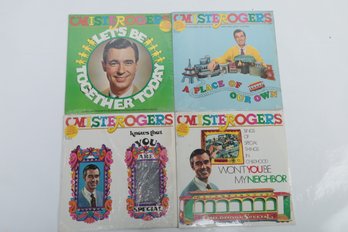 4 Original Mr. Rogers Vinyl LPs (3 Sealed!!!) Wont You Be My Neighbor, Place Of Our Own & More!!!