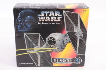 Star Wars Power Of The Force Tie Fighter Open Box With Toy Inside