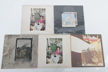 Grouping Of Led Zeppelin Vinyl Albums: Led Zeppelin II & IV, Presence, & The Song Remains The Same