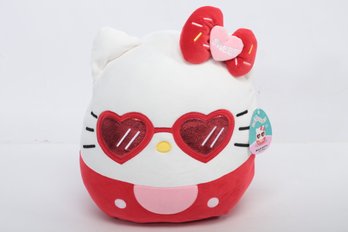 Squishmallows Hello Kitty With Red Glasses 14-Inch Plush - Sanrio Ultrasoft Stuffed Animal Large Plush Toy, Of