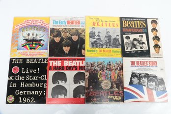 8 Original Beatles Vinyl LPs: Live At Star-Club, A Hard Days Night, Magical Mystery Tour & Many More!!