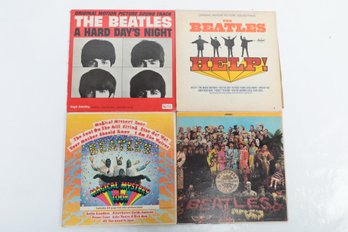 4 VTG Beatles Vinyl LPs: Magical Mystery Tour, Sgt Peppers, Help!, Hard Days Night