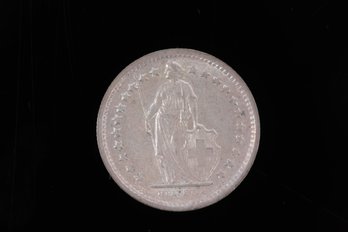 1966 Switzerland Silver 1/2 Fr Coin Uncirculated