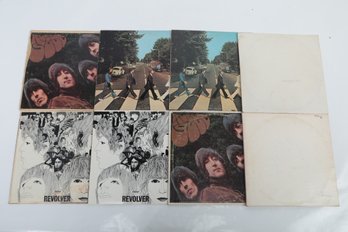 8 VTG Beatles Vinyl LPs: (2) White Albums, (2) Abbey Road, (2) Rubber Soul & (2) Revolver