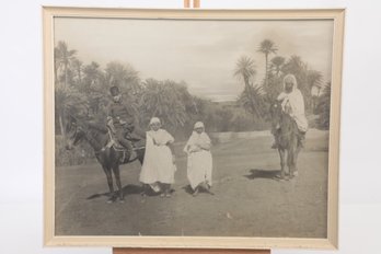 21' X 17' Framed Early 1900's Picture Believed To Be Egypt