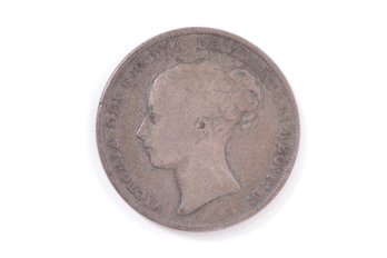 1844 Great Britain Silver One Shilling