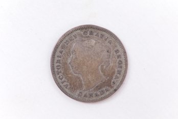 1886 Canada Silver 5 Cent