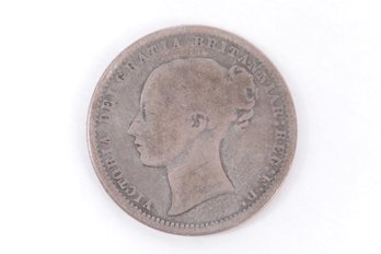 1873 Great Britain Silver One Shilling