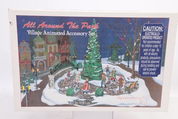 Vintage Department 56 'All Around The Park' Village Animated Accessory Set In Original Box