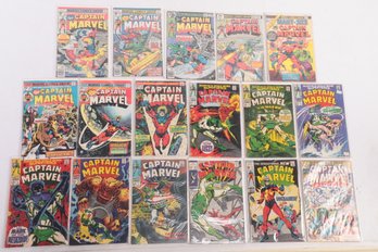 Lot Of 17 Captain Marvel Comic Books 2 3 4 5 6 7 13 17 28 29 37 39 51 52 61 62 GS 1