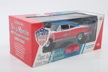 Rare Supercar Collectibles Sox & Martin 1969 1/2 Plymouth Road Runner #10 Auto World