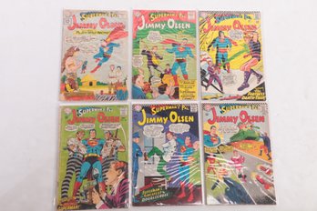 Lot Of 6 Jimmy Olsen Silverage Comic Books 58 88 97 99 102 114