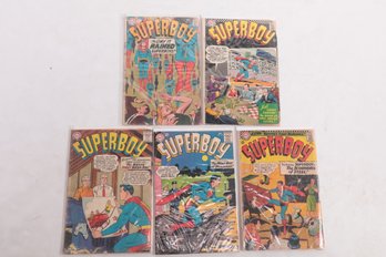 Lot Of 5 Superboy Comic Books 108 116 134 140 159 12 Cent 15 Cent Silverage