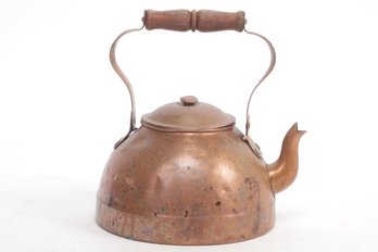 Vintage Copper Water Tea Kettle Made In Portugal