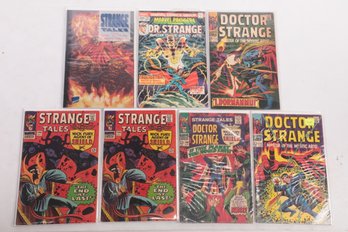 Lot Of 7 Strange Tales And Doctor Strange Comic Books Some Silverage 12 Cent