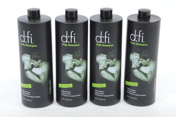 Lot Of 4 DFI Daily Shampoo 33.8 Fl. Oz.  -Professional Grade -