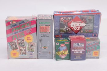 Grouping Of Sealed Vintage NFL/Football Cards & NBA Locker Series