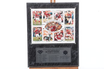 San Francisco Forty Niners Super Bowl XXIX Champion Plaque