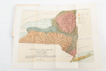 MAP 1898 Geology NY State
