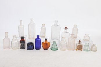 Large Group Of Vintage Apothecary Bottles & Some Others