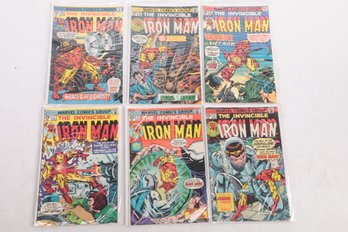 Lot Of 6 Bronze Age Iron Man Comic Books 74 75 77 78 82 83