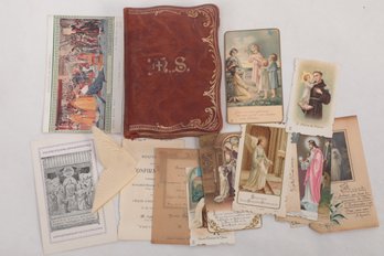 1921 'Missel Romain' MS No272 In French With Souvenir Confirmation Cards